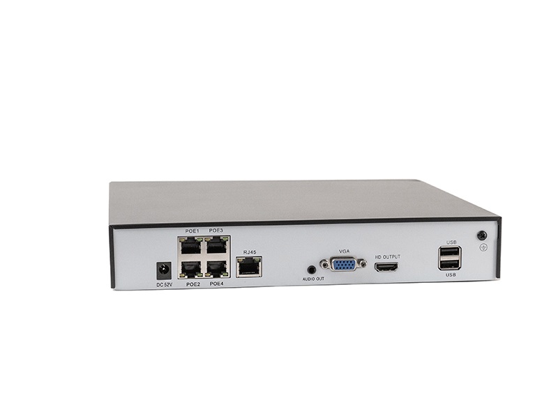 NVR-5101-4P (4POE) IP-Poe Видеорегистратор 10 канальный, 8Мп*25fps на канал (SATA 1*14ТБ)